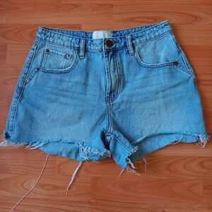 One Teaspoon High Waist Legend Short Denim Blue Sz 30